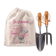 Personalised Me to You Lovely As A Flower Garden Tool Set